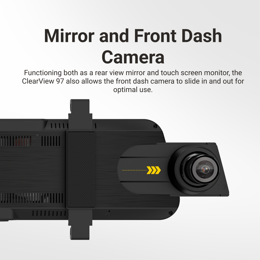 9.66” Touch Screen DVR Mirror Monitor with Smart Display