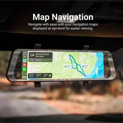 9.66” Touch Screen DVR Mirror Monitor with Smart Display