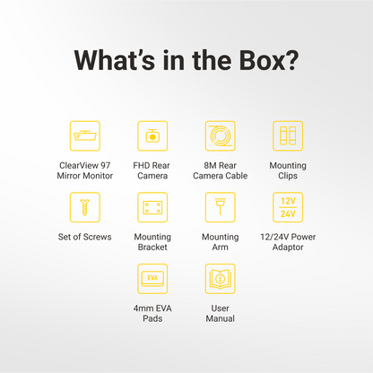 9.66” Touch Screen DVR Mirror Monitor with Smart Display