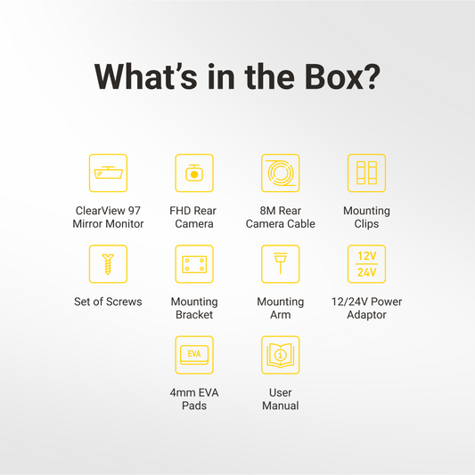 9.66” Touch Screen DVR Mirror Monitor with Smart Display