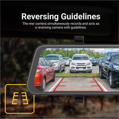 9.66” Touch Screen DVR Mirror Monitor with Smart Display